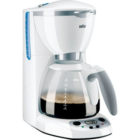 Braun AromaDeluxe 10 Cup Programmable Coffee Maker White Braun AromaDeluxe 10 Cup Programmable Coffee Maker White