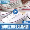 thumbnail image 3 of 100g White Shoes Cleaning Cream Stains Remover Shoes Whitening All-Purpose Cleansing Cream With Wipe Sponge For Shoes Sneakers, 3 of 5