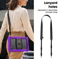 thumbnail image 7 of XYX for Lenovo Tab 10.1 2025 TB-311XU/K10C TB-311FU Case 10.1 inch, 3in1 Heavy Duty Shockproof Tablet Cover with Stand, Shoulder Strap, Purple, 7 of 7