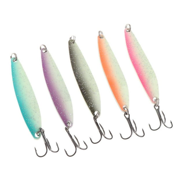 Señuelos de pesca artificial Shamjiam 5 Colores Cebos de Hierro Noctiluciente