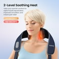 thumbnail image 4 of Renpho Neck and Shoulder Massager with Heat, 6D Deep Tissue Kneading Shiatsu Massager Pillow for Pain Relief, FSA HSA  Eligible Products, Gift for Women Men,Cordless, 4 of 9