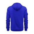 thumbnail image 4 of Quarter Zip Sweatshirt Tops Men Hoodie with Multi Pockets Sweatshirt Blouse Solid Color Hoodies Long Sleeve Hooded Sweatshirts Gym Sports Activewear Comfort Fall Winter Blouses Casual Sweater, 4 of 7