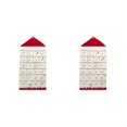thumbnail image 1 of Ounissouiy Calendario de Adviento rellenable hecho con lona Calendario de Adviento navideño práctico y práctico rojo rojo 2Conjunto, 1 of 6