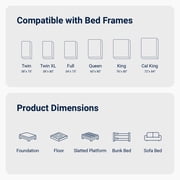 Avenco Queen Size Hybrid Mattress 12 inch Bed in a Box, Medium Firm