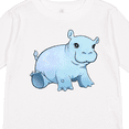 thumbnail image 4 of Inktastic Cute Baby Hippo Boys or Girls Long Sleeve Toddler T-Shirt, 4 of 5