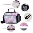 thumbnail image 4 of Insulated Lunch Bag 6L Leak-Proof Lunch Box with Shoulder Strap Multiple Pockets Lunch Tote Cute Pastel Watercolor Floral, 4 of 9