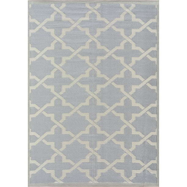 Beverly Rug Lightweight Indoor Outdoor Reversible Plastic Area Rug
