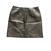 H&M Women's Black Back Zip Straight & Pencil Short Skirt Size 12