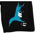 thumbnail image 2 of Batman Cartoon Profile Men's Black Sleep Pajama Shorts-Small, 2 of 5