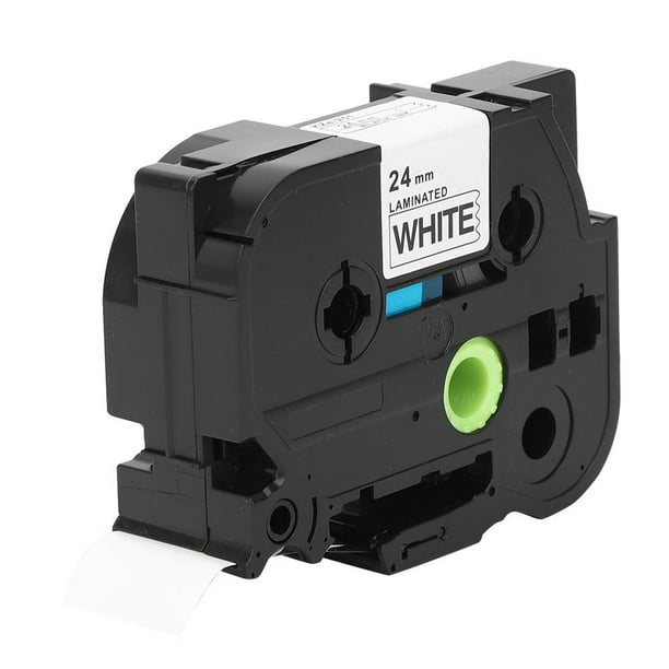 LYUMO Laminated Label Tape,Labeler Laminated Tape,24mm Laminated Label Tape Black on White for Brother TZe-221/621 PT-7600 PT-P700 PT-2730