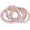Champagne, variant on 4 Pcs/Set Imitation Pearl Bracelet Stack for Women Multi Layer Crystal Beaded Stretch Bracelets
