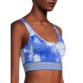 thumbnail image 4 of PSK Collective BTM Compression Fit Ribbed Waistband Printed Bra Top(Women) Size: XS Moisture Wicking, 4 of 6