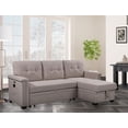 thumbnail image 6 of CoSoTower Light Gray Reversible Sleeper Sectional Sofa with Storage Chaise, USB Charging Ports and Pocket, 6 of 6