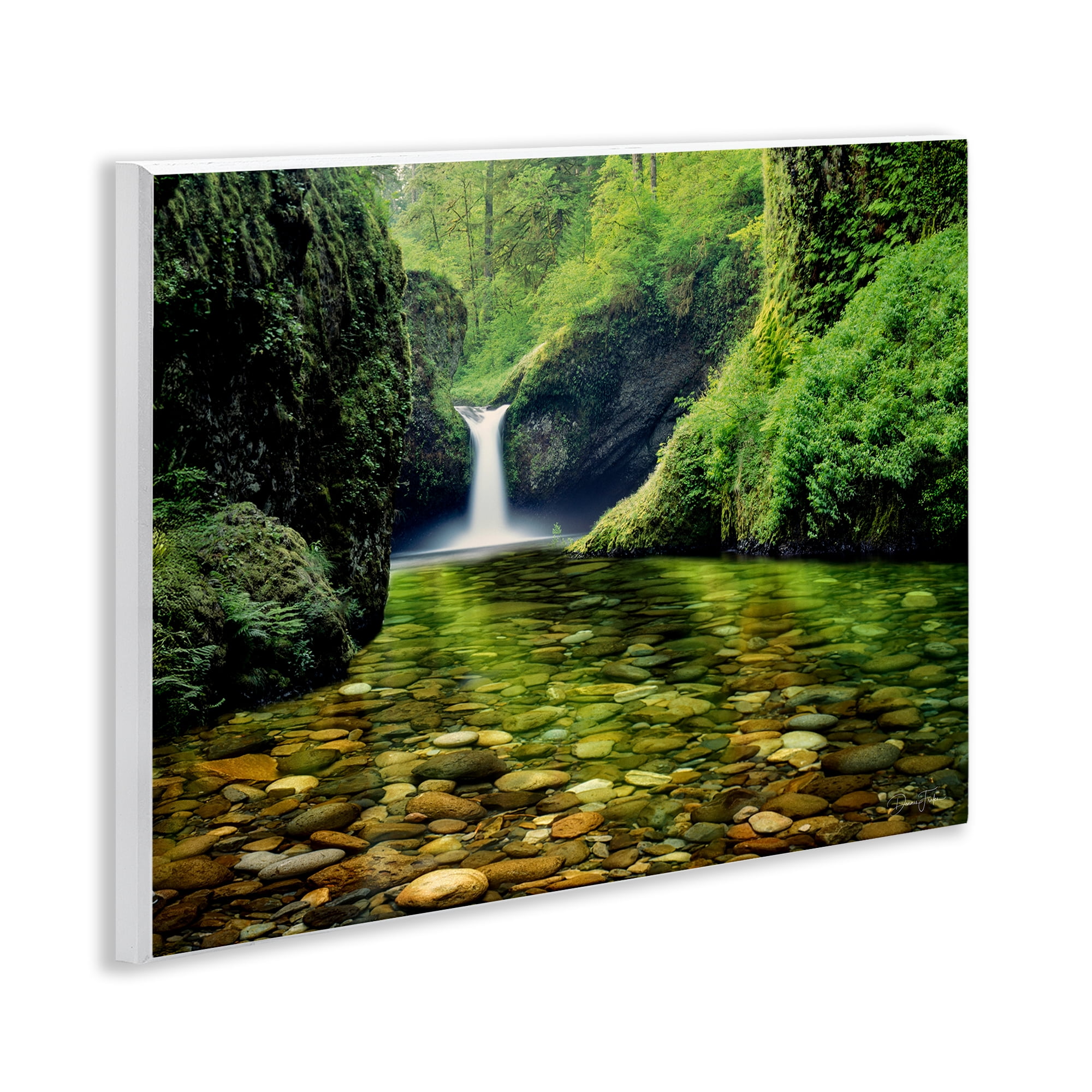 Stupell Industries Punchbowl Falls in Emerald Forest Wall Plaque Art, design by Dennis Frates