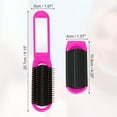 thumbnail image 2 of Unique Bargains  1 Pc Women's Portable Foldable Mirror Comb Travel for Curly Straight Hair Rose Red, 2 of 6