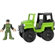 Fisher-Price Imaginext Beach Buggy, Push-Along Vehicle and Character Figure Set for Preschool Kids Ages 3-8 Years