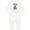 AA-White, variant on Patriotic USA Teddy Bear with American Flag Baby Romper Coveralls