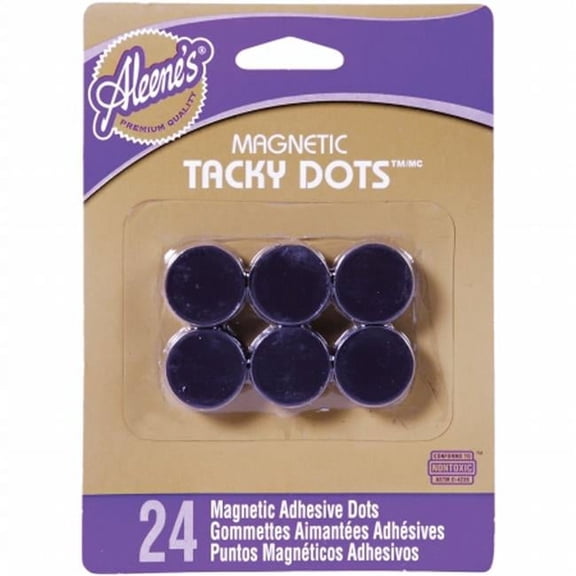 Aleene's Tacky Magnetic Adhesive Dots 24/Pkg-.75"