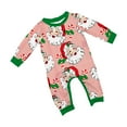 thumbnail image 2 of Onlypjs Family Matching Christmas Pajamas – Red & White Striped Santa Print Holiday Sleepwear for Women, Men, 2 of 5