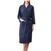 thumbnail image 3 of Women Water Absorption Bath Robe Solid Waffle Bathrobe Bathrobe Water Absorption Bath Robe Home Dress Spa Home Dress Nightgown, 3 of 9