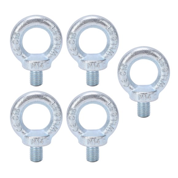 Lifting Ring Eye , Q235 Steel Deep Thread 5PCS Anti Rust Machinery Shoulder Eye For Construction For Auto M14