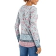 thumbnail image 2 of Style & Co Women's Printed Knit Top  Gray Size S, 2 of 6