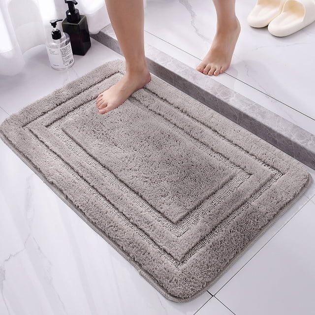 Dvkptbk Home Essentials Flocking Microfiber Printed Carpet, Bathroom Floor Mat, Toilet Mat, Quick Drying Foot Mat, Bathroom Water Absorbing Door Mat Apartment Essentials