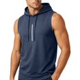 thumbnail image 7 of Stamzod Sleeveless Hoodies for Men Summer Casual Muscle Fit Hooded Sweat Shirt Oversized Workout Hoodie Gym Clothes for Men Navy XL, 7 of 7