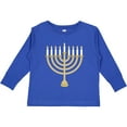 thumbnail image 3 of Inktastic Chanukah Hanukah Menorah Boys or Girls Long Sleeve Toddler T-Shirt, 3 of 5