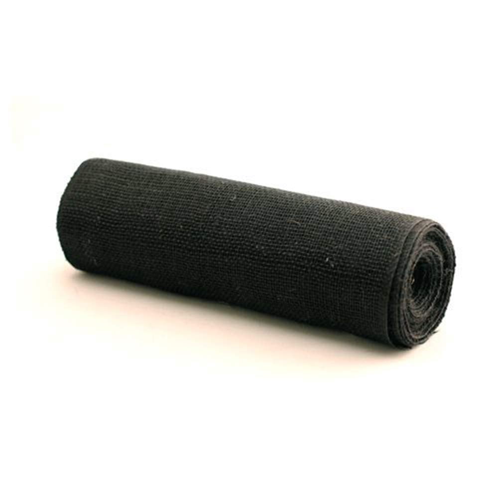 AK TRADING CO. 14" X 10yd Burlap Jute Fabric Table Runner - Black