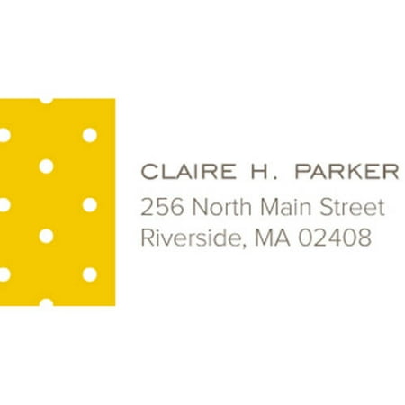 Dotted Personalized Address Label