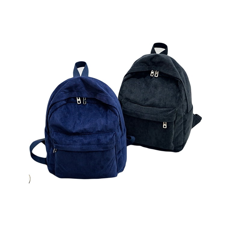 Bmnmsl Women Corduroy Backpack Travel Rucksack Handbag School Bag