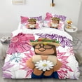 thumbnail image 1 of siniker Bedding Set Kids Quilt Cover 3D Cartoon Playing Bed Cover Set with Pillowcase and Zipper Closure, 1 of 2