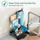 thumbnail image 5 of Organizador de fregadero de cocina PENGJTMXG Carrito resistente al óxido con gancho para guantes, 5 of 5