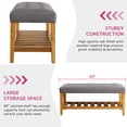 thumbnail image 3 of Bowery Hill Bench in Gray and Oak, 3 of 6