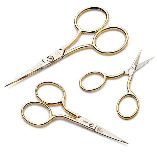 Sharp point sewing and embroidery scissors  set of 3  made in italy Sharp point sewing and embroidery scissors  set of 3  made in italy