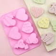 thumbnail image 5 of Clearance! Heart Silicone Mods Heart Shape Candy for Valentine's Day Baking Non Stick Food Silicone for Candy Gummy Soaps Ice Cubes A Cookie Cutter, 5 of 6