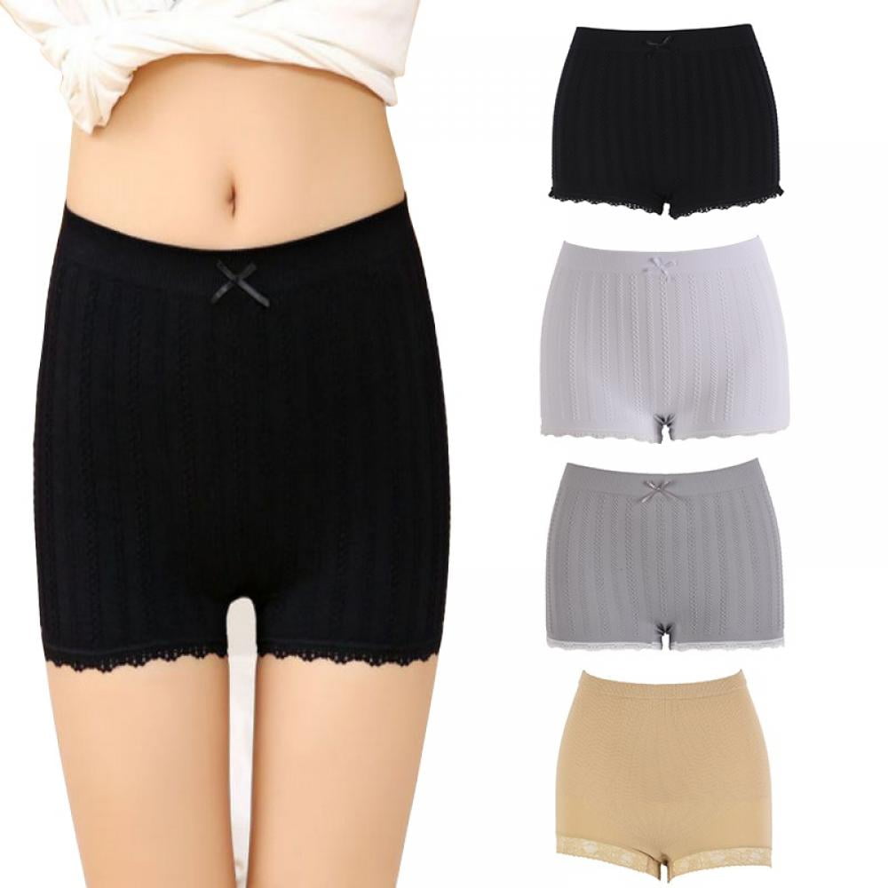 Womens Slip Shorts for Under Dresses Anti Chafing Underwear Mid Thigh Lace Boyshorts Panties 4