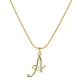 thumbnail image 2 of Wentin Reduced Necklaces & Pendants Initial Rhinestone Necklace Gold Plated Initial Necklace A Z 26 Alphabet Letter Dainty Necklace For Women, 2 of 4