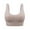 Beige, variant on Crop Top Sports Bras for Women - Womens Longline Sports Bra High Support Workout Yoga Bra Tops