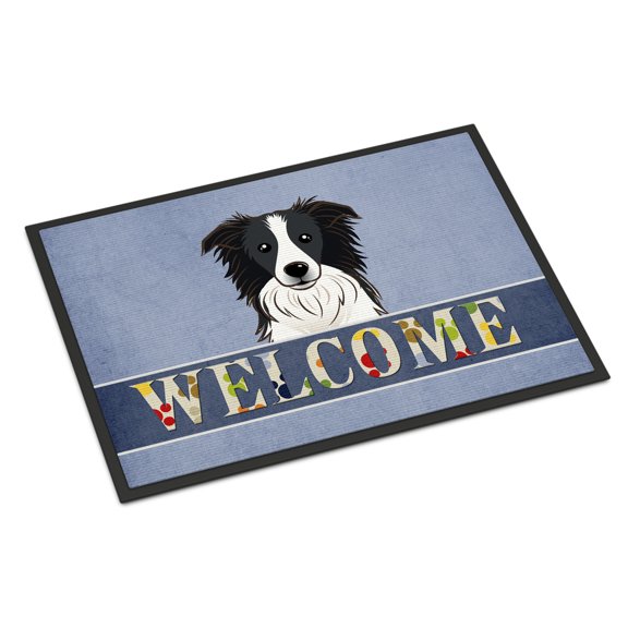 Border Collie Welcome Door Mat