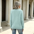 thumbnail image 5 of UDAUDU Sweaters for Women Long Sleeve Lightweight Crew Neck Soft Knit Wool Blend 2026 Fall Winer Business Tops M, 5 of 9