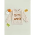 thumbnail image 2 of Bagilaanoe Toddler Baby Girl Casual Sweatshirt Long Sleeve Letter Print Pullover 6M 12M 18M 24M 3T 4T Kids Fall Loose Tee Tops, 2 of 9