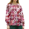 thumbnail image 4 of Valentines Scrub Jackets Women Plus Size Casual Button Snap Front Cute Love Hearts Graphic Scrub Tops Hoilday Long Sleeve Scrubs Medical Nurse Workwear Nursing Uniform with Pockets Hot Pink 5XL, 4 of 4