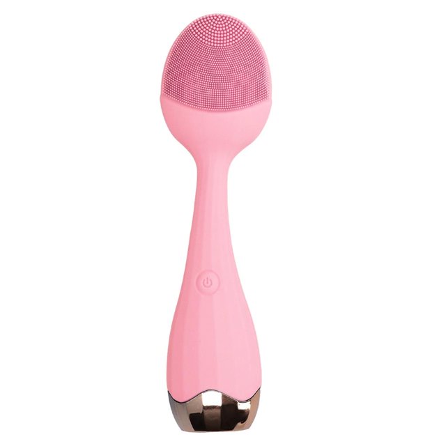 Limpiador Facial Cepillo De Limpieza Facial De Silicona Depurador Facial Amigable Con La Piel Masajeador Facial Eléctrico Lavadora Vibratoria Facial Para Limpieza Profunda Eliminación De Masajes Vogacara CE003106-03