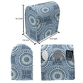 thumbnail image 4 of Geometric Stand Mixer Cover, Concentric Circles Mosaic Tiles Consist of Smaller Dots in Blue Shades Design, Kitchen Appliance Organizer Bag Cover with Pockets, 5 Quarts, Blue and White, by Ambesonne, 4 of 4