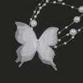 thumbnail image 2 of Suealasg Butterfly Pearl Ribbon Necklace Sweet Creative Clavicle Chain Choker Chain Jewelry, 2 of 5
