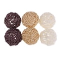 thumbnail image 5 of Wicker Rattan Balls Decorative, Orbs Vase Fillers for Home Decor, Craft, Party, Wedding Table Decoration, Baby Shower, Accessories - Multicolor, 6pcs, 7cm 6pcs 7cm, 5 of 8