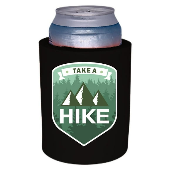 Take A Hike Thick Foam Old School Can Coolie (Black)