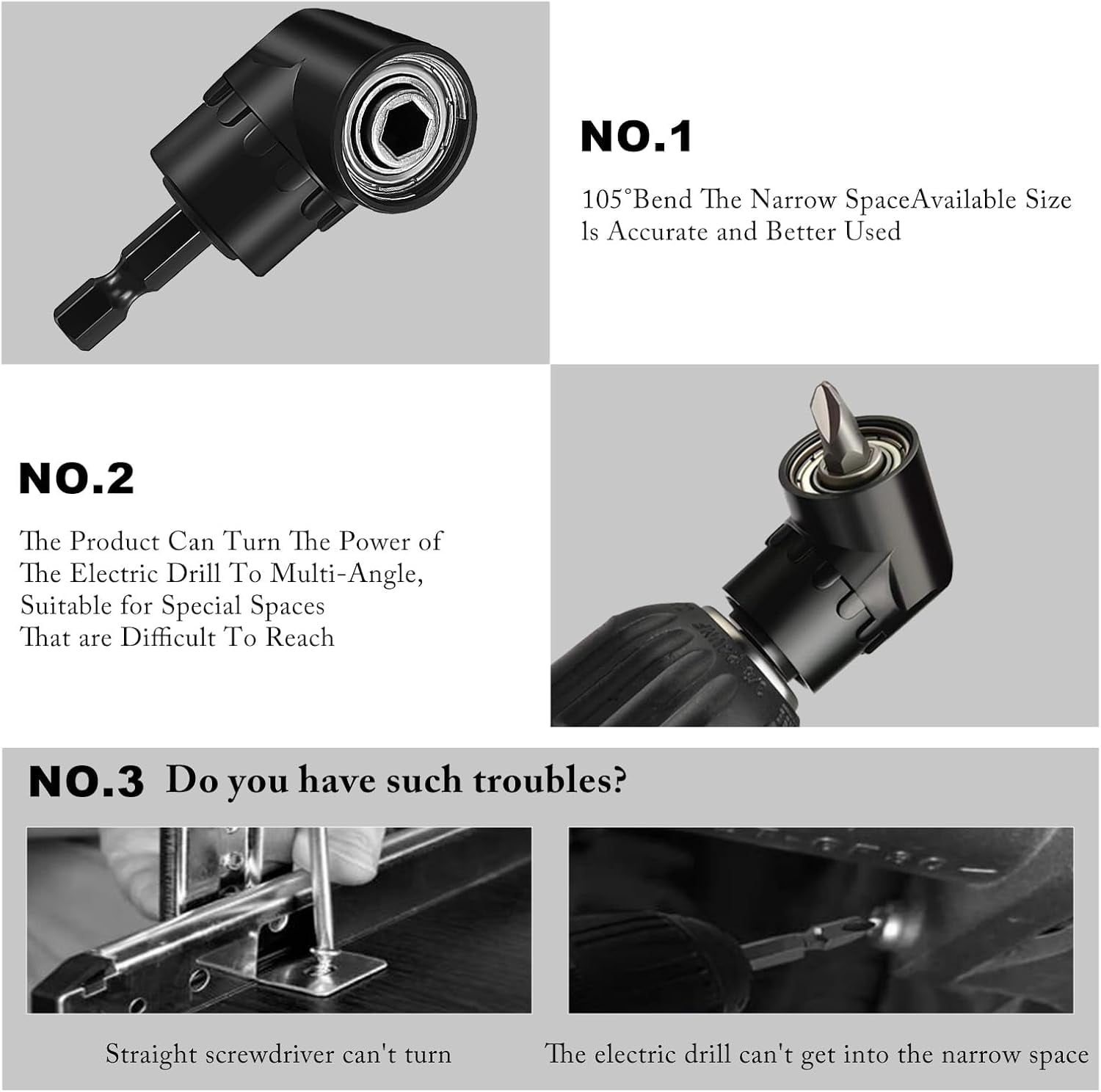 FRKSMD-22Pcs Magnetic Screwdriver Bit Set-Phillips Impact Anti Slip Bits and Right Angle Drill Attachment & Short Screwdriver Bits, Used for Electric Hand Tool